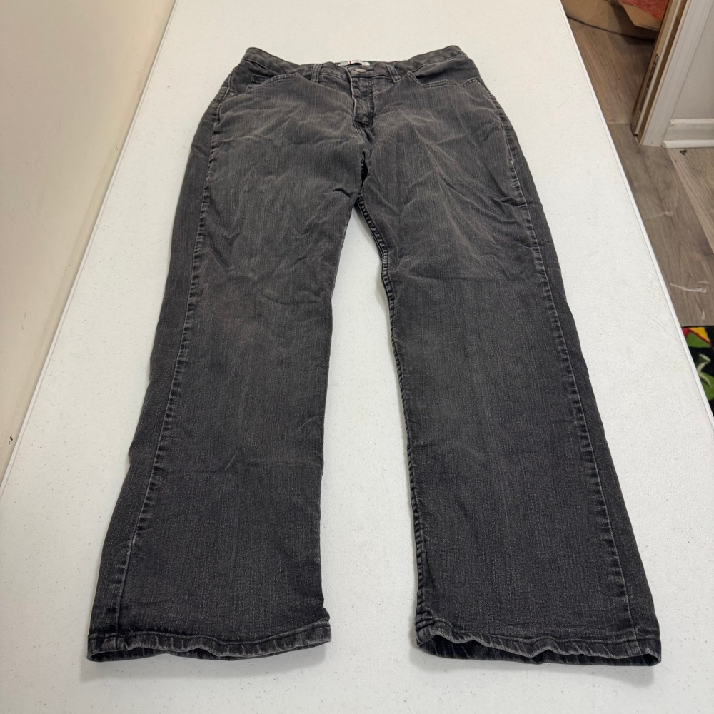 Riders by Lee Relaxed Fit Straight Leg Jeans‎ Washed Black Denim 8P 13018AO